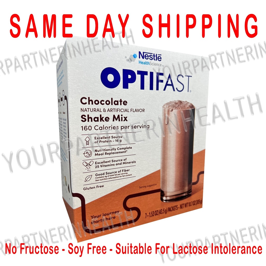 OPTIFAST NEW FORMULA CHOCOLATE POWDER - NEW AND FRESH - ANY SERVING