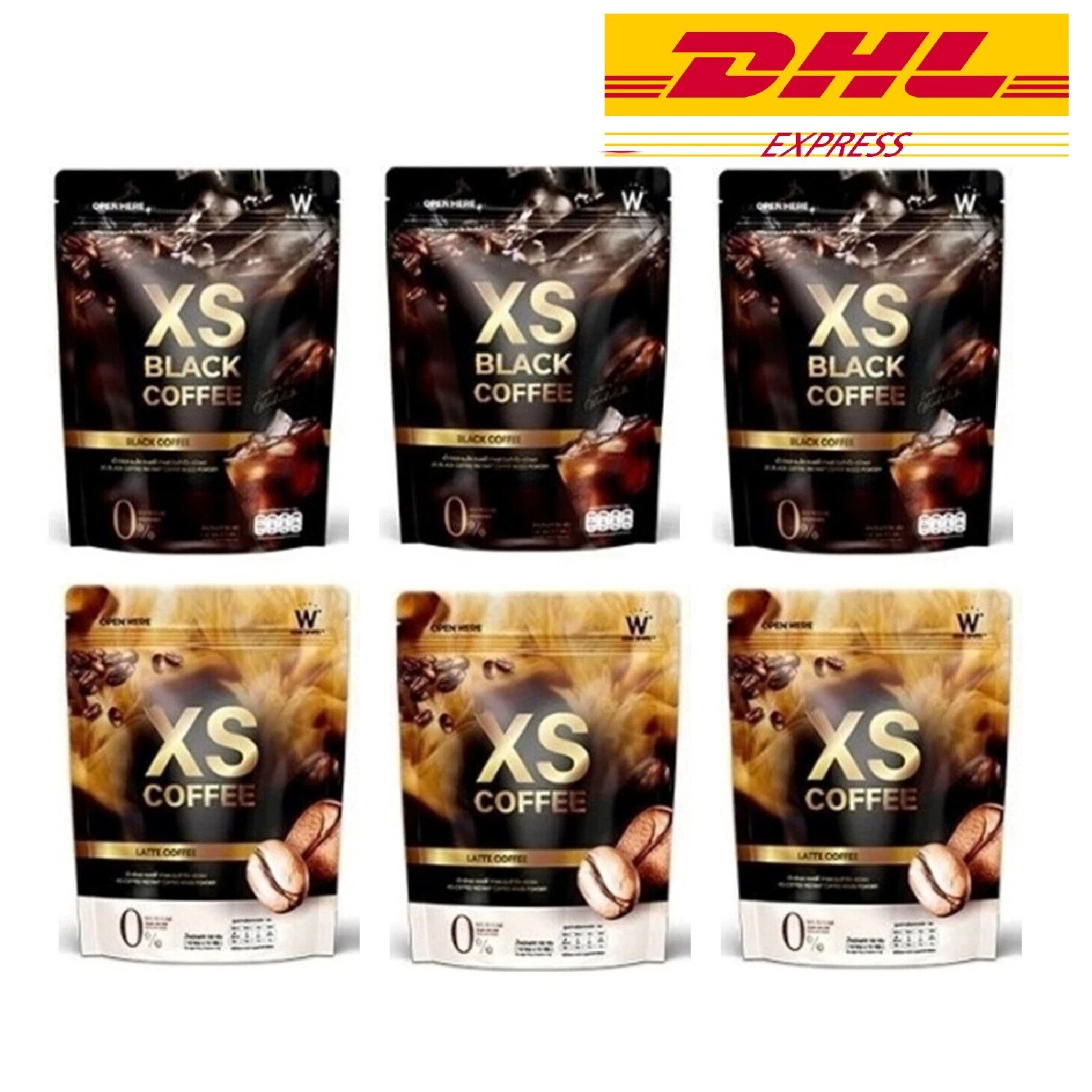 X6 Wink White Xs Latte And Black Dietary Supplement Drink