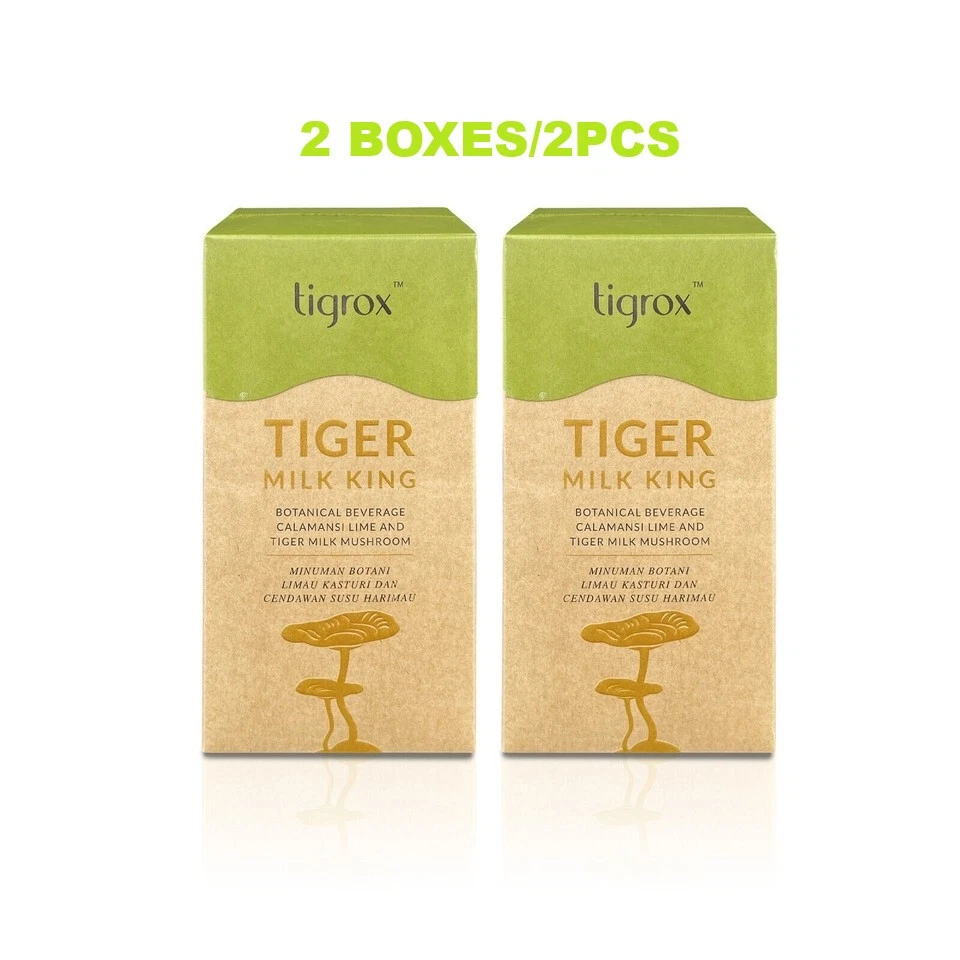 Tigrox Tiger Milk Mushroom 2x 625mg Beverage Support Respiratory System Health