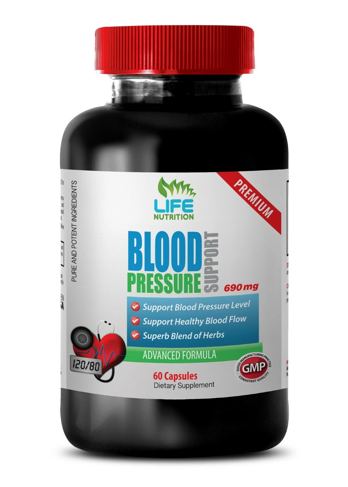 naturally lower blood pressure - BLOOD PRESSURE SUPPORT - immune boosting 1B