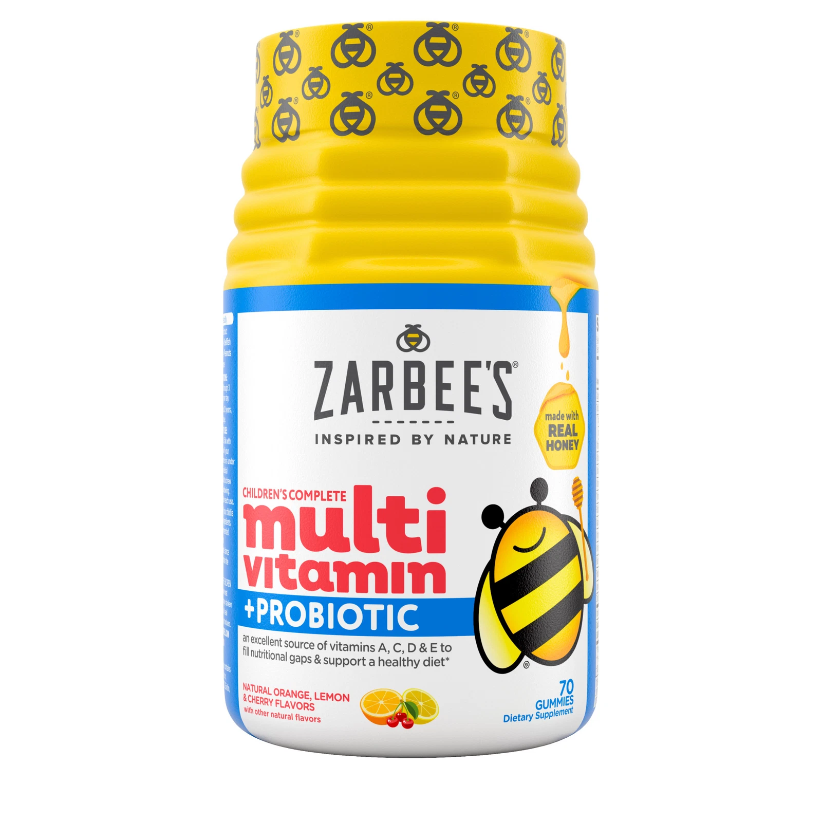 Zarbee's Naturals Children's Complete Multivitamin + Probiotic Gummies- Natural