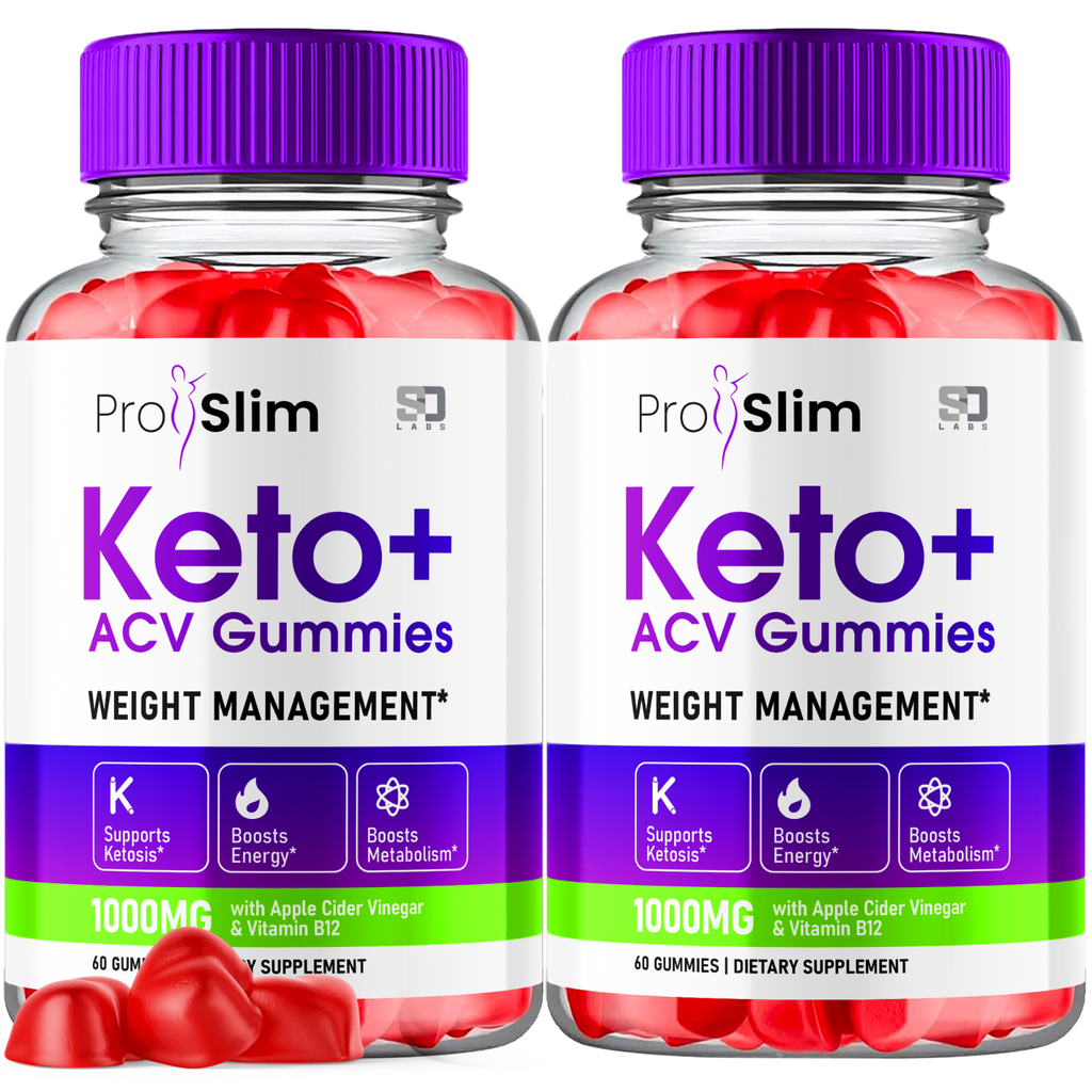 (2 Pack) Proslim Keto Gummies, Pro Slim ACV Keto Weight Loss (120 Gummies)
