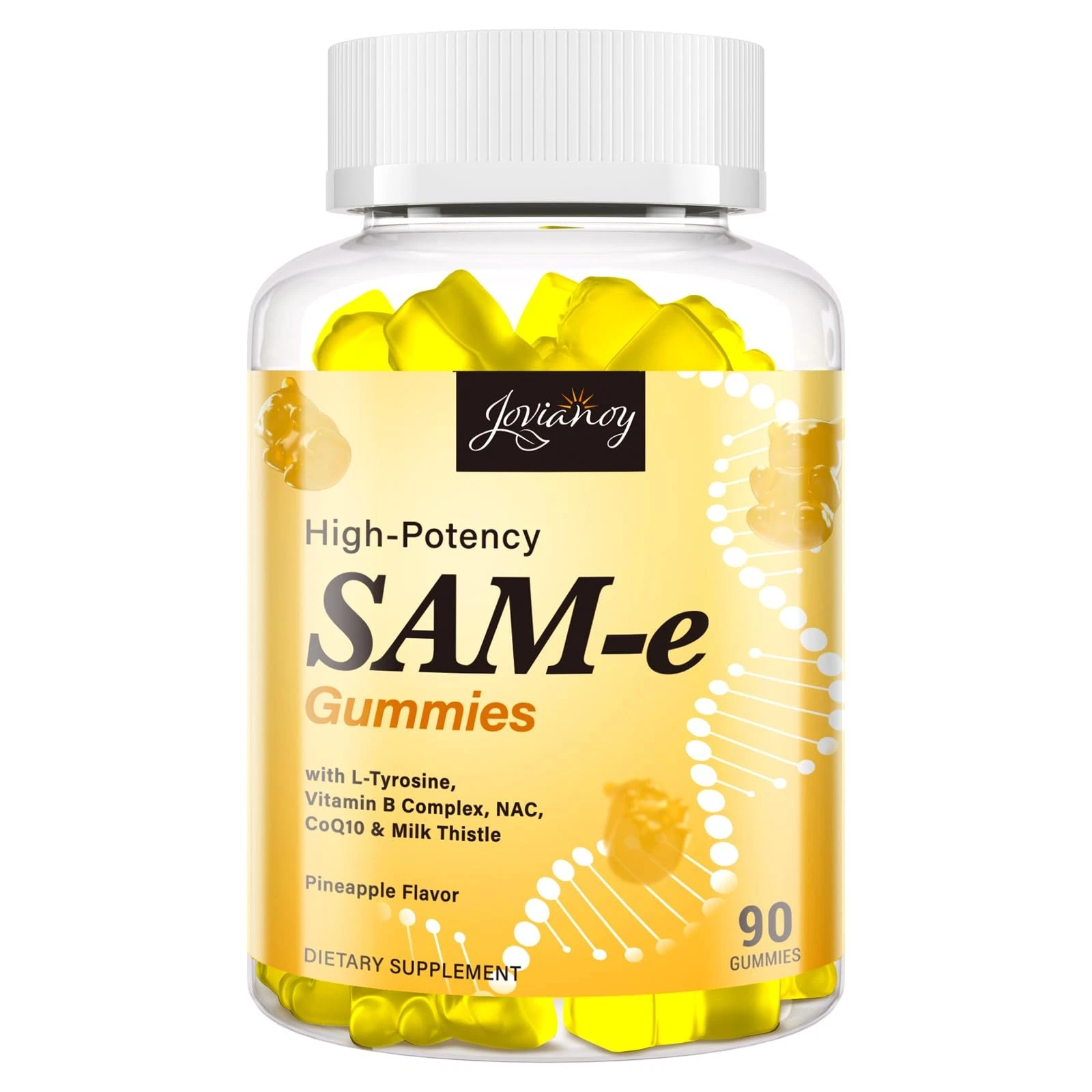 Jovianoy SAM-e Gummies with L-Tyrosine, Vitamin B Complex & NAC, CoQ10, SAM-e Su