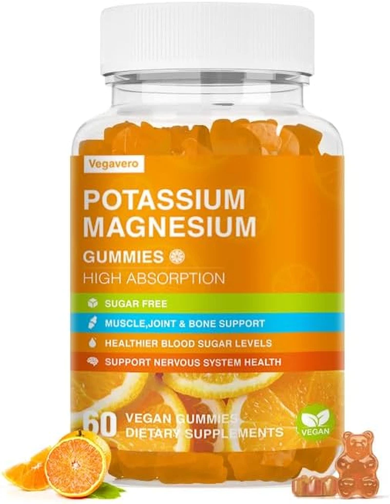 Potassium Magnesium Gummies - Magnesium Glycinate Gummies & Potassium Citrate pl