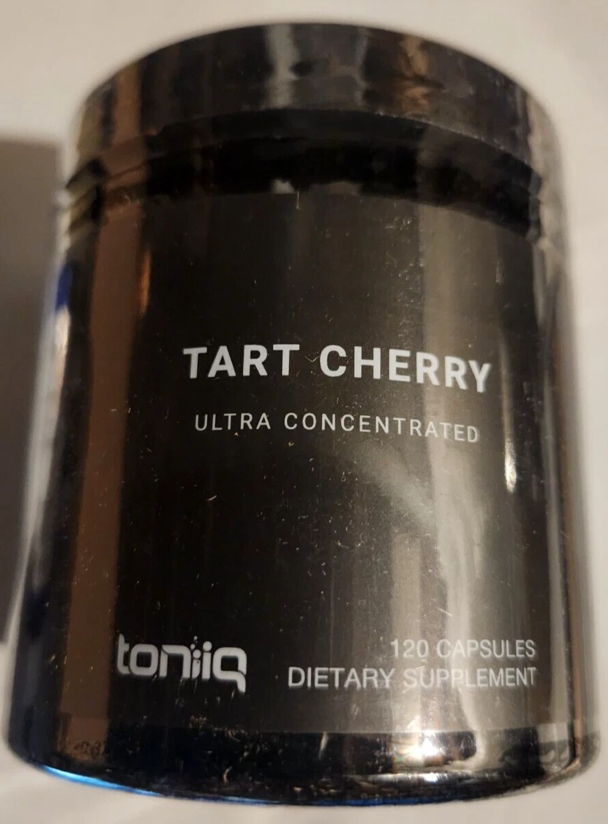 Toniq Tart Cherry Ultra Concentrated Extract 1000mg Prunus Cerasus 120 Capsules