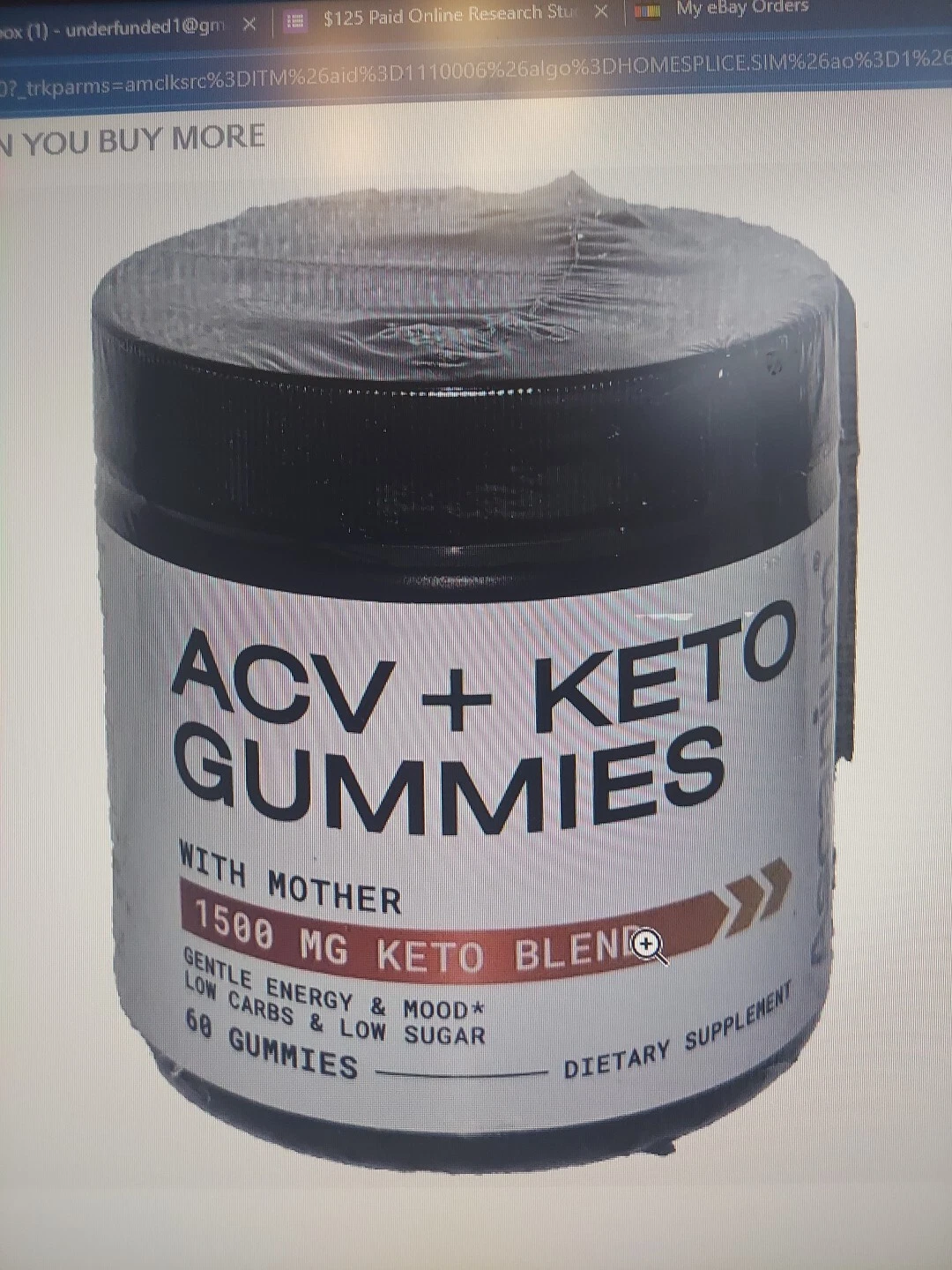 Ascanium ACV + Keto Gummies 1500mg Low-Sugar & Low-Carbs Apple Cider Vinegar