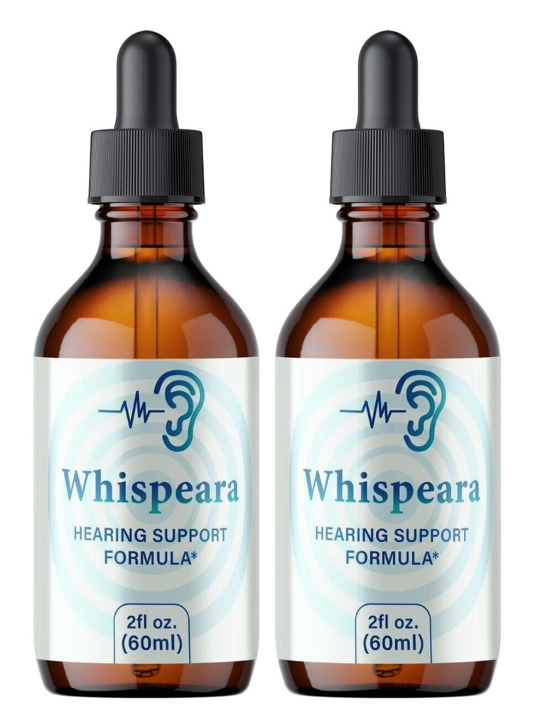 Whispeara Ear Drops For Tinnitus Supports, Ear Relief & Healthy Eardrum (2 Pack)