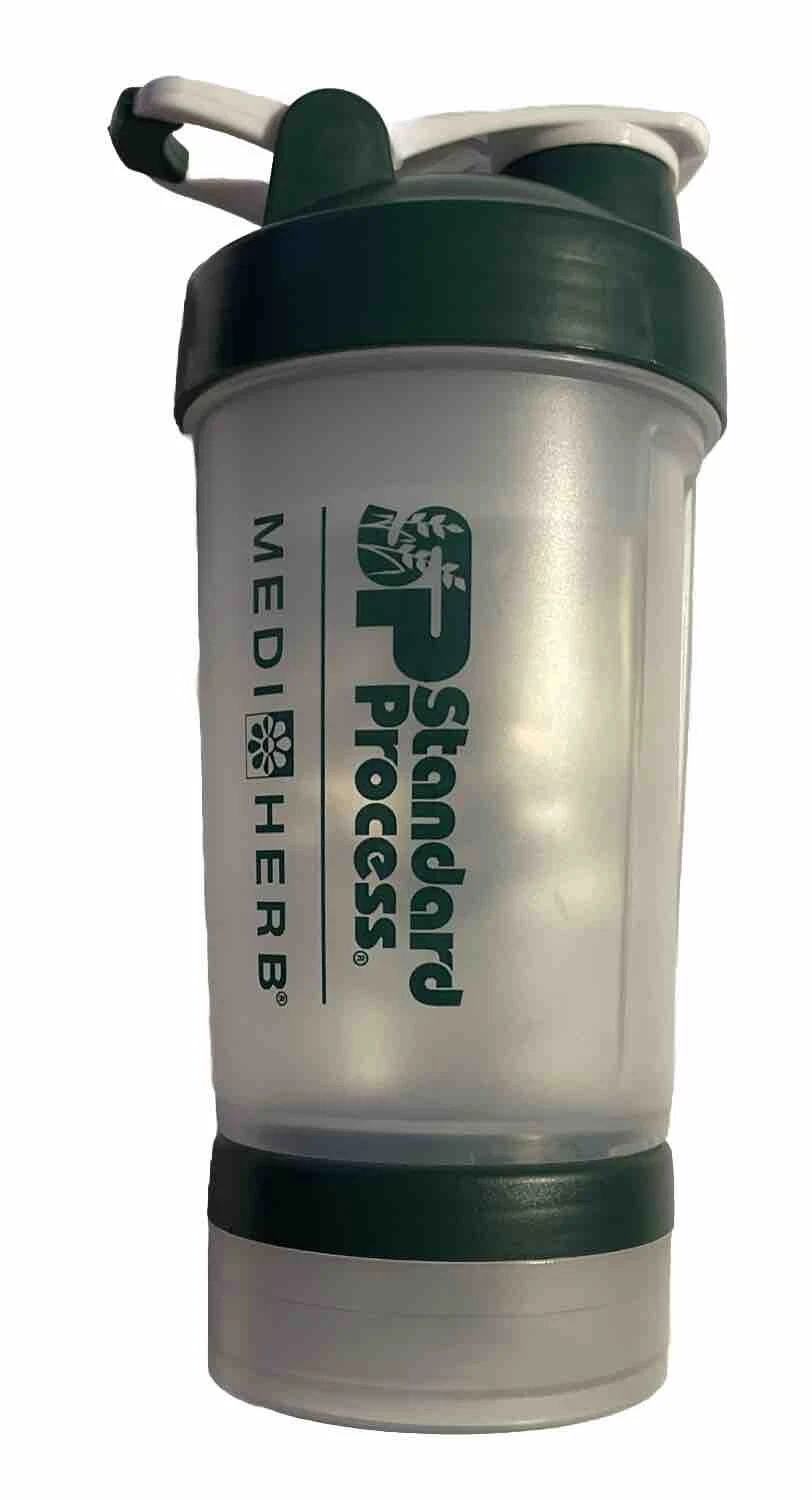 Protein Shake Blender bottle W/storage for Powders Supplements Standard Process