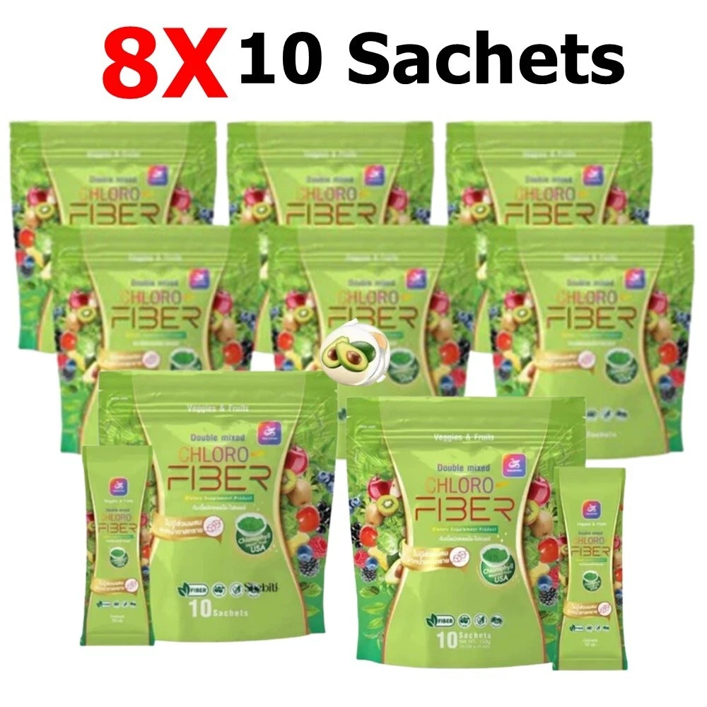 8X Chloro Fiber Detox Premium Diet Slimming Weight Control Good Health Skin Care