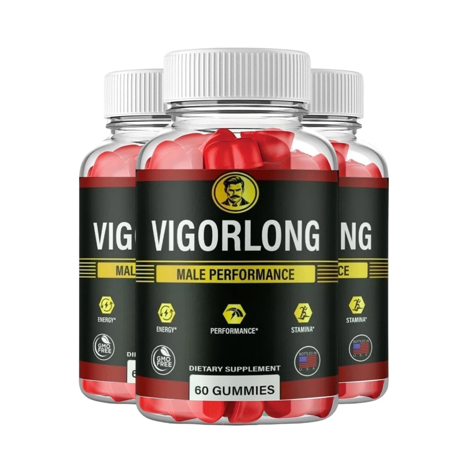 3-Pack VigorLong Gummies for Mens Health – Vigor Long Male Gummies - 180 Gummies