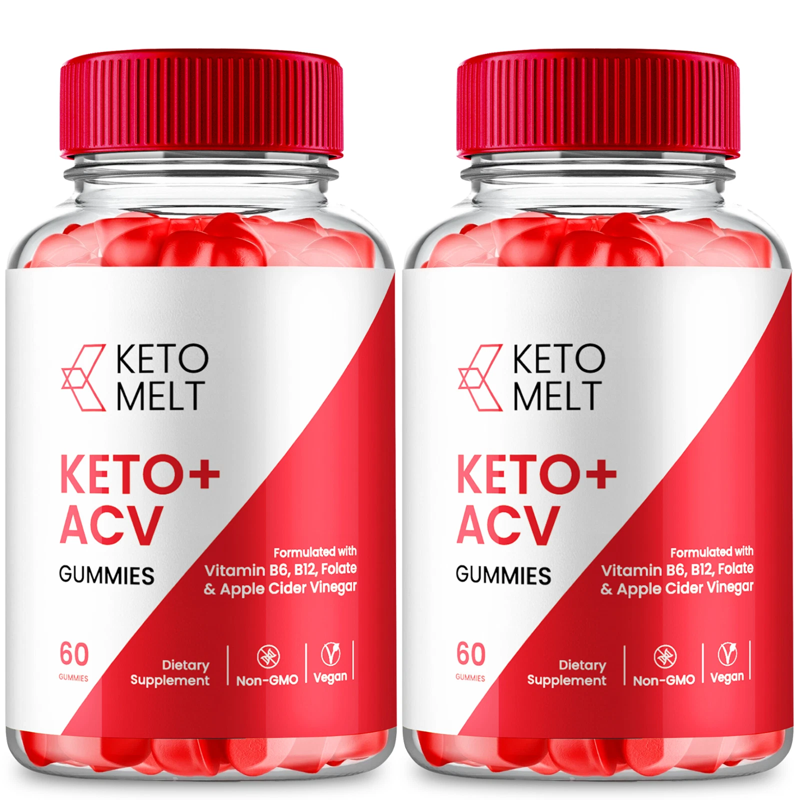 Keto Melt ACV Gummies - Official Formula (2 Pack)