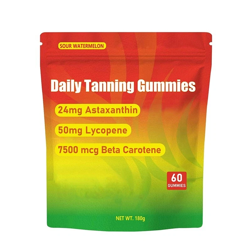 Daily Tanning Gummies, Natural Tanning Supplement with Astaxanthin
