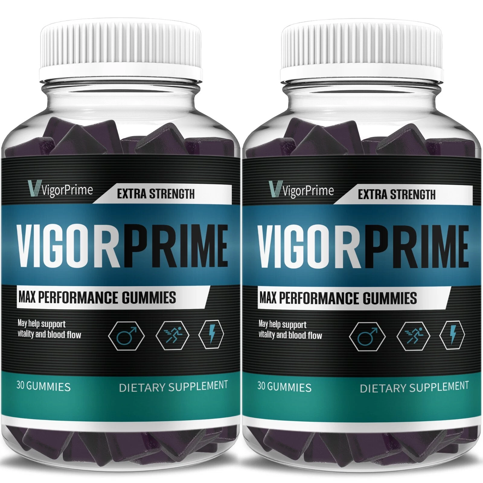 (2 Pack) Vigor Prime Gummies VigorPrime Performance Supplement (2 Month Supply)