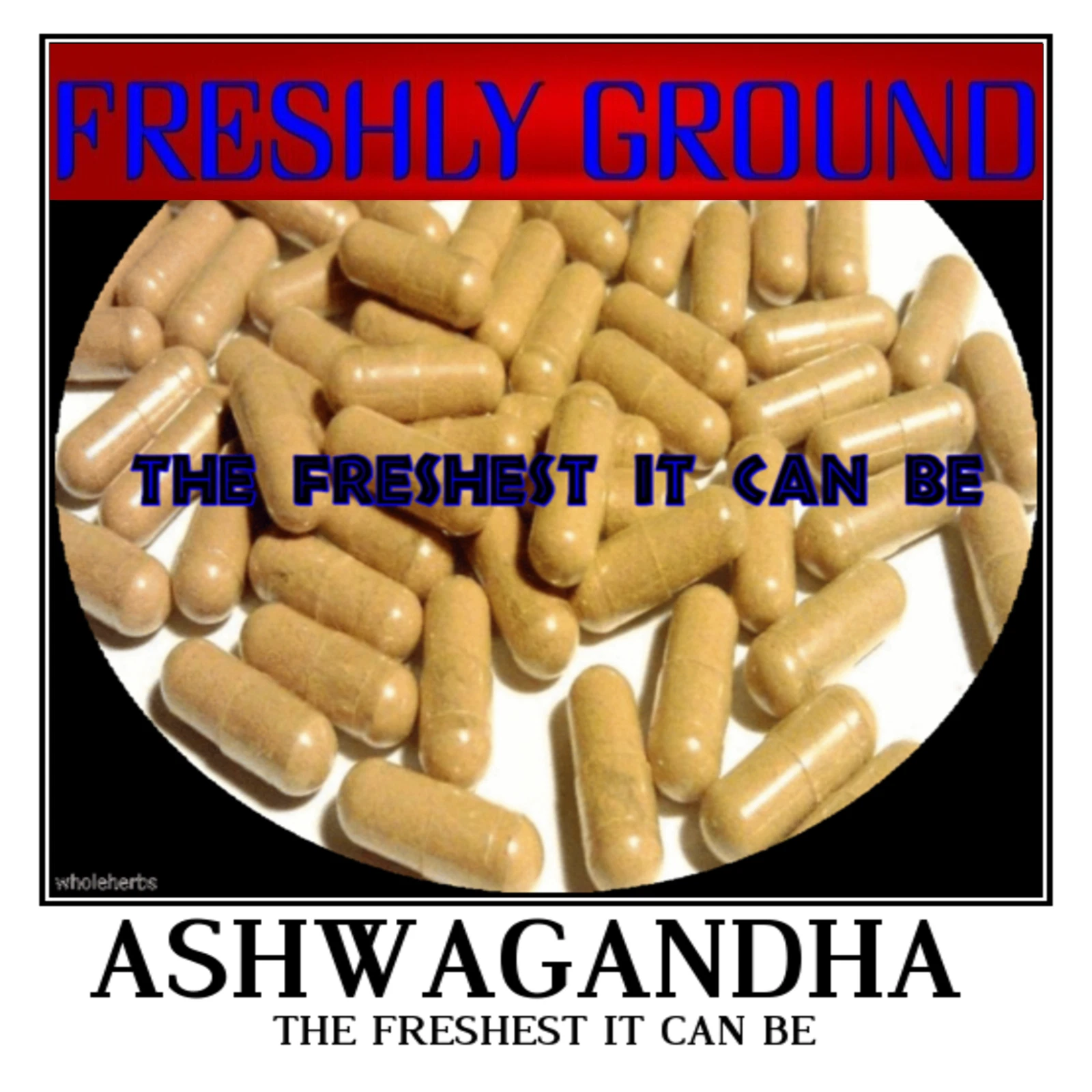 ASHWAGANDHA ROOT Indian Ginseng The Freshest Fresh Ground 100 V Capsules