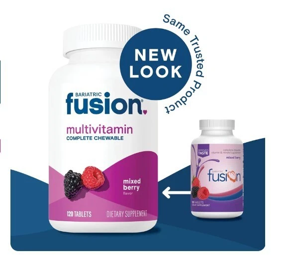 Bariatric Fusion Mixed Berry Complete Chewable Bariatric Multivitamin 120Tablets