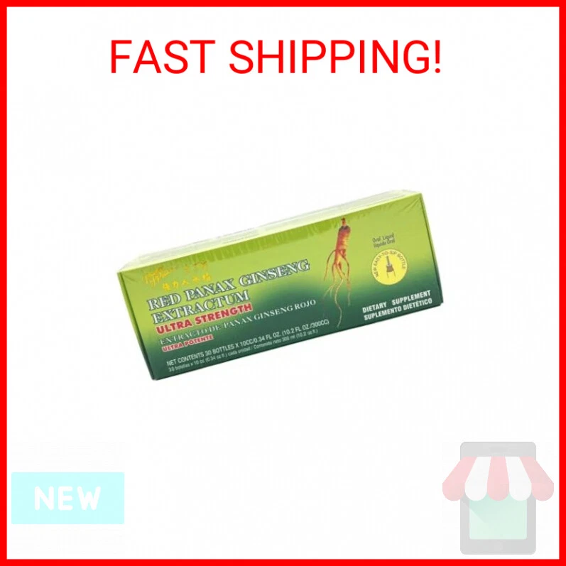 Prince of Peace Ultra Strength Red Panax Ginseng Extractum 10 cc vials -- 30 via