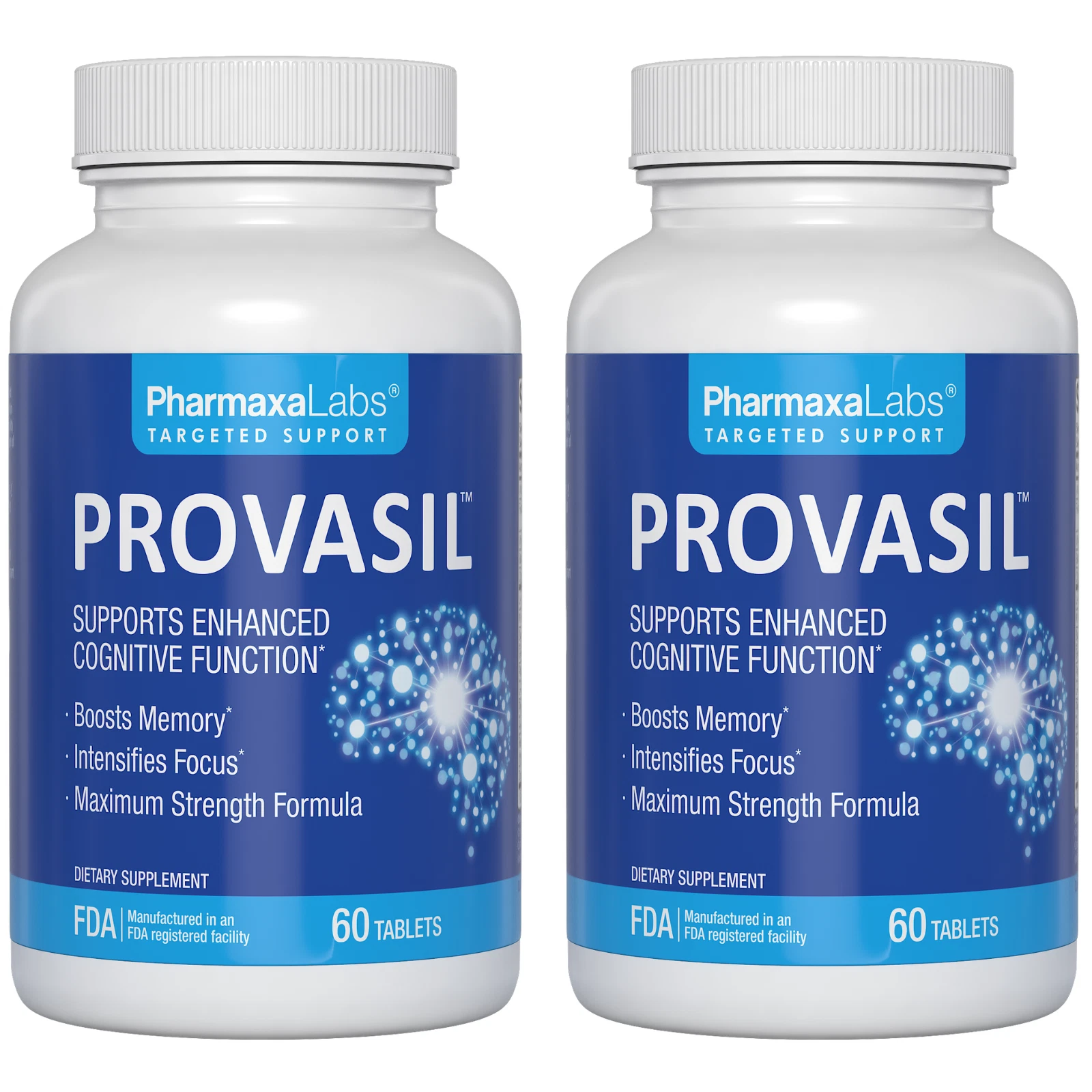 Provasil 2-Pack: Boost Memory & Focus - Natural Cognitive Enhancement 60 Tablets