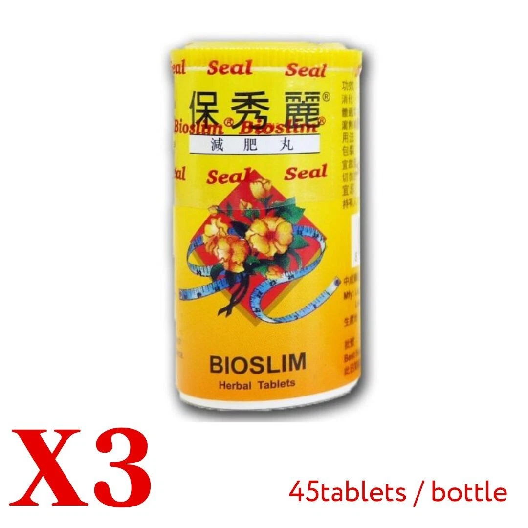 (Set of 3) Bioslim Bio Slim Herbal Natural 45 Tablets made in Switzerland