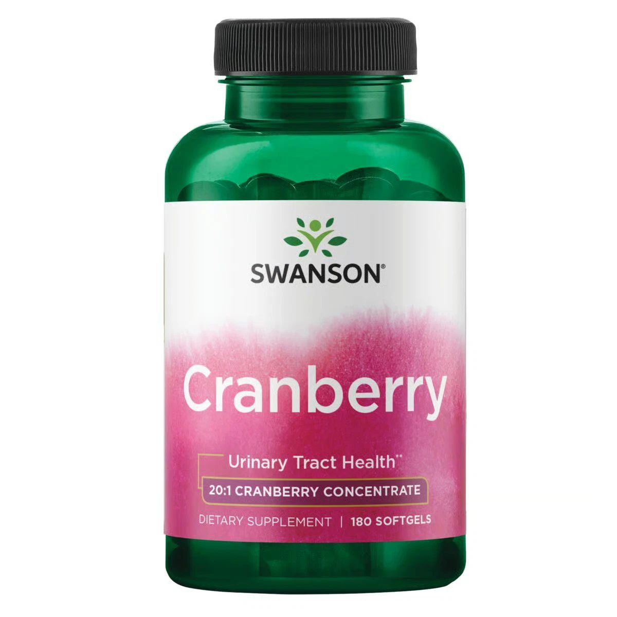 Swanson Cranberry 20:1 Herbal Supplement, 180 Softgels