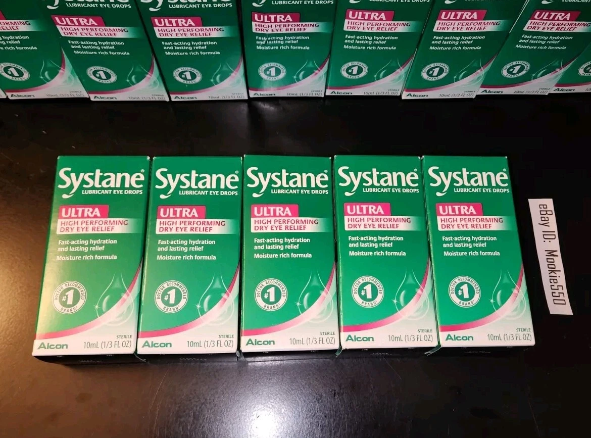 EXP 05/2027+! 5 Box Lot Systane ULTRA Dry Eye Relief Drops 10mL (1/3oz)