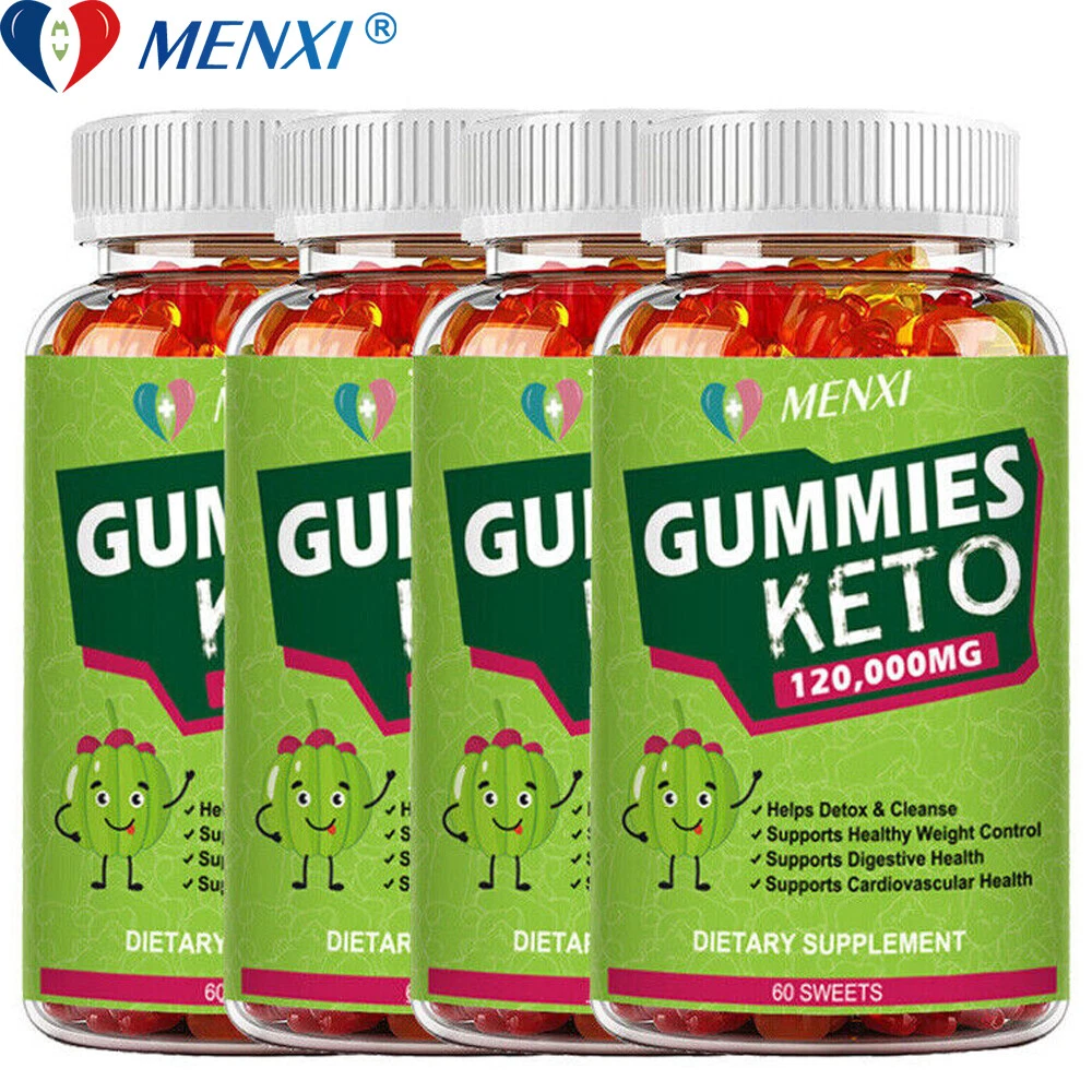120,000mg Keto ACV Diet Gummies Suppress Appetite Weight Loss Burning Supplement