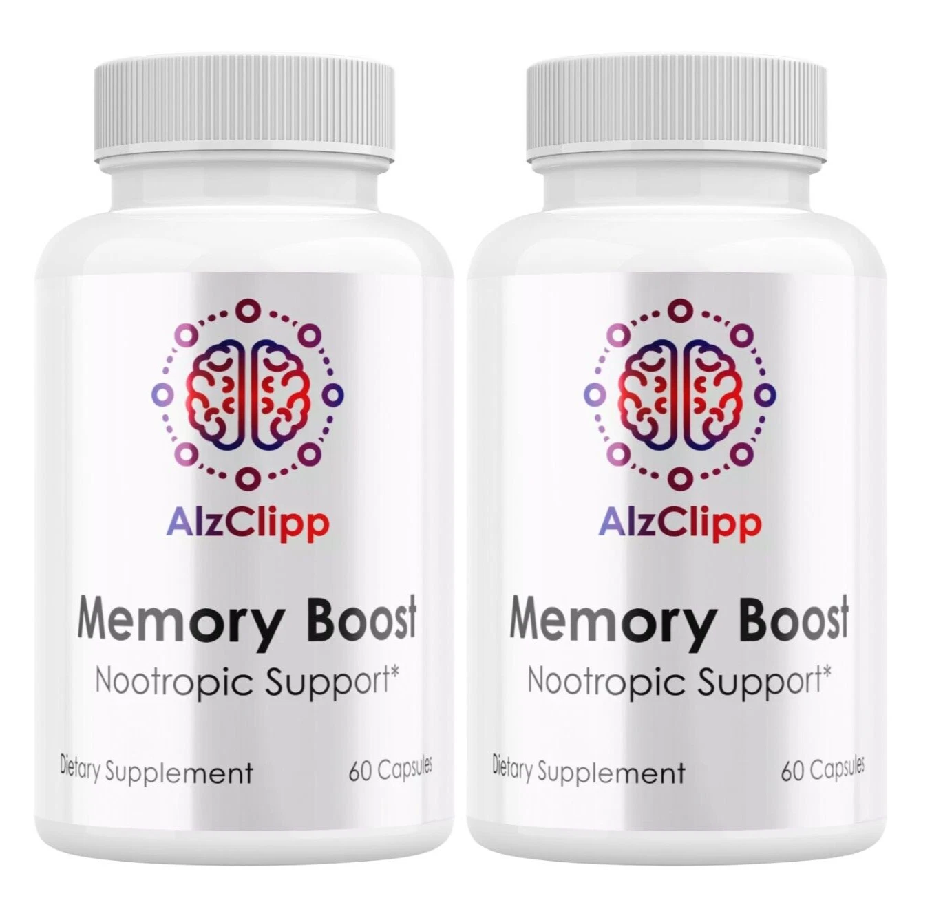 AlzClipp Memory Boost Advanced Nootropic Formula Brain Health Support ( 2 Pack )