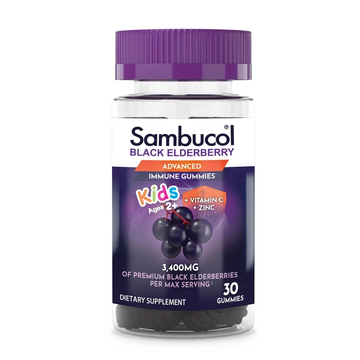 Sambucol for Kids Black Elderberry Gummies- 30 Count