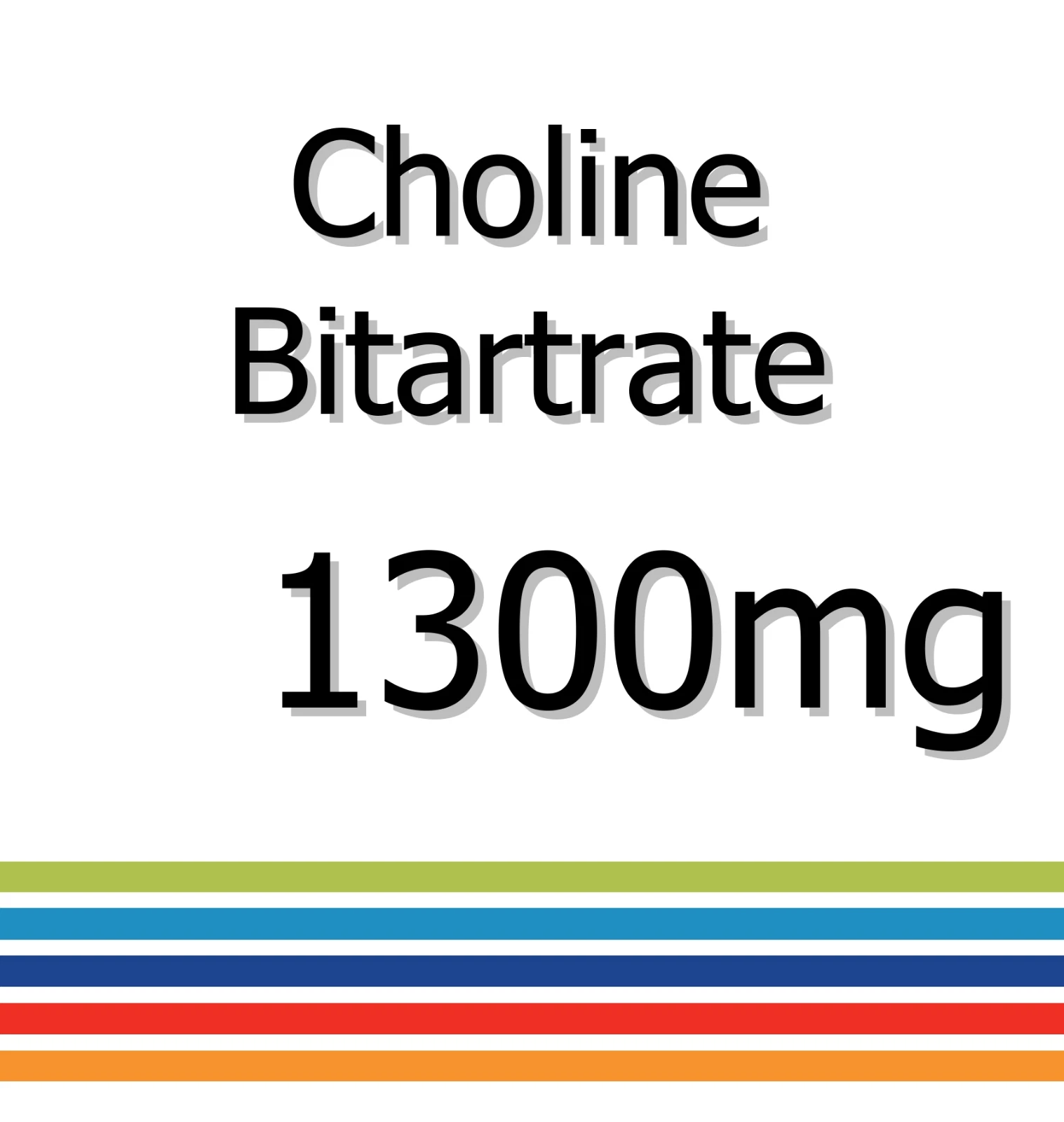 Choline Bitartrate 1300mg x 60 Tablets - Fat Loss