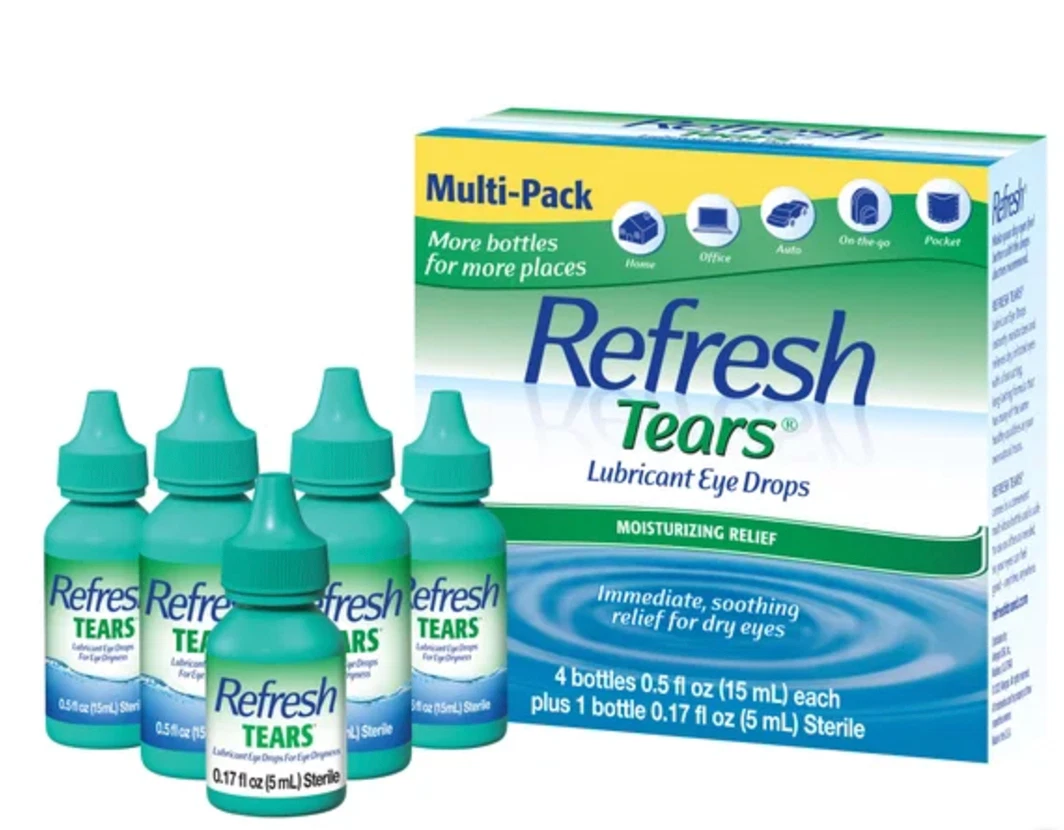 Refresh Tears Lubricant Eye Drops Multi-Pack, 65 ml. 4+1 Bonus Exp. 2/2028+