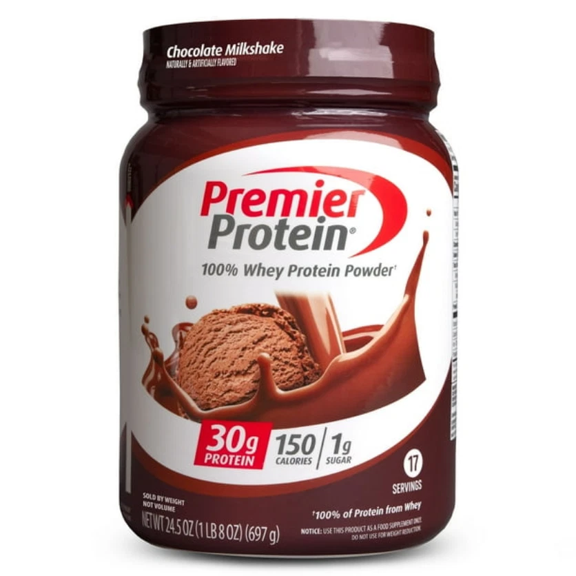 Premier Protein 100% Whey Protein Powder, Chocolate Milkshake, 30g Protein, 24.5