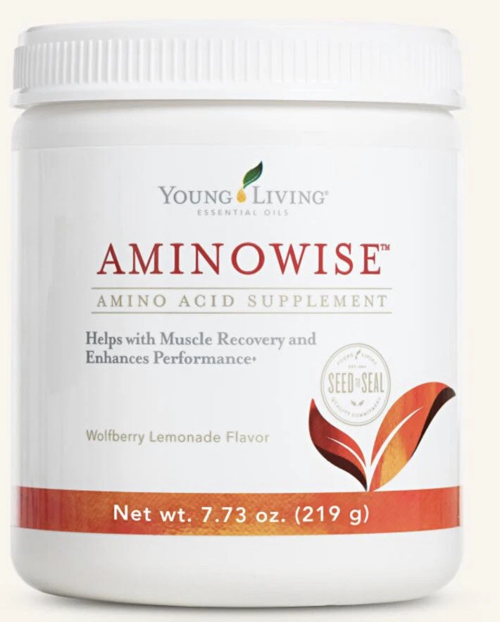New Young Living AminoWise 7.32 Oz Amino Wise Wolfberry Lemon Powder Supplement