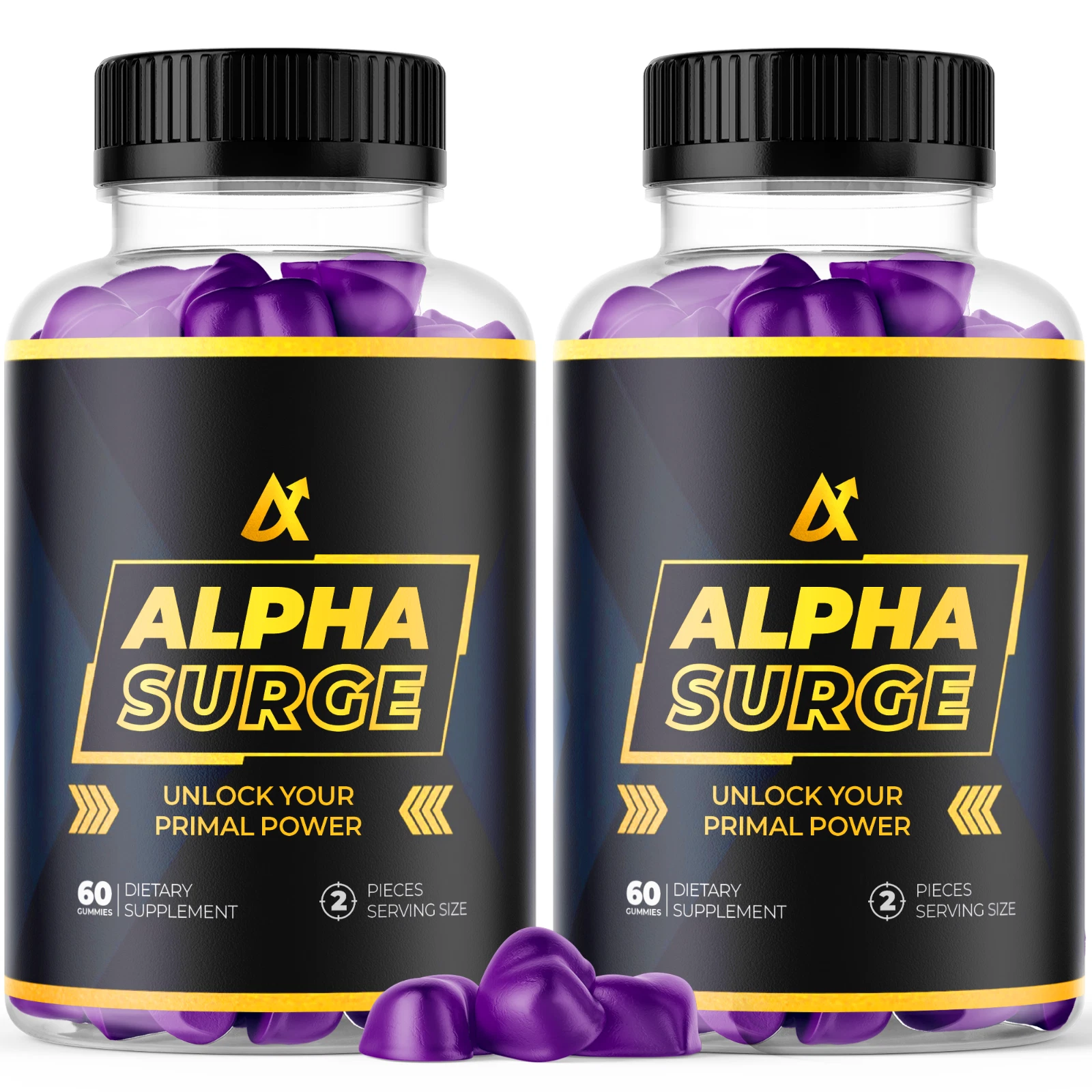 Alpha Surge Men's Gummies Advanced Pro Formula Chewable Supplement 120 Gummies