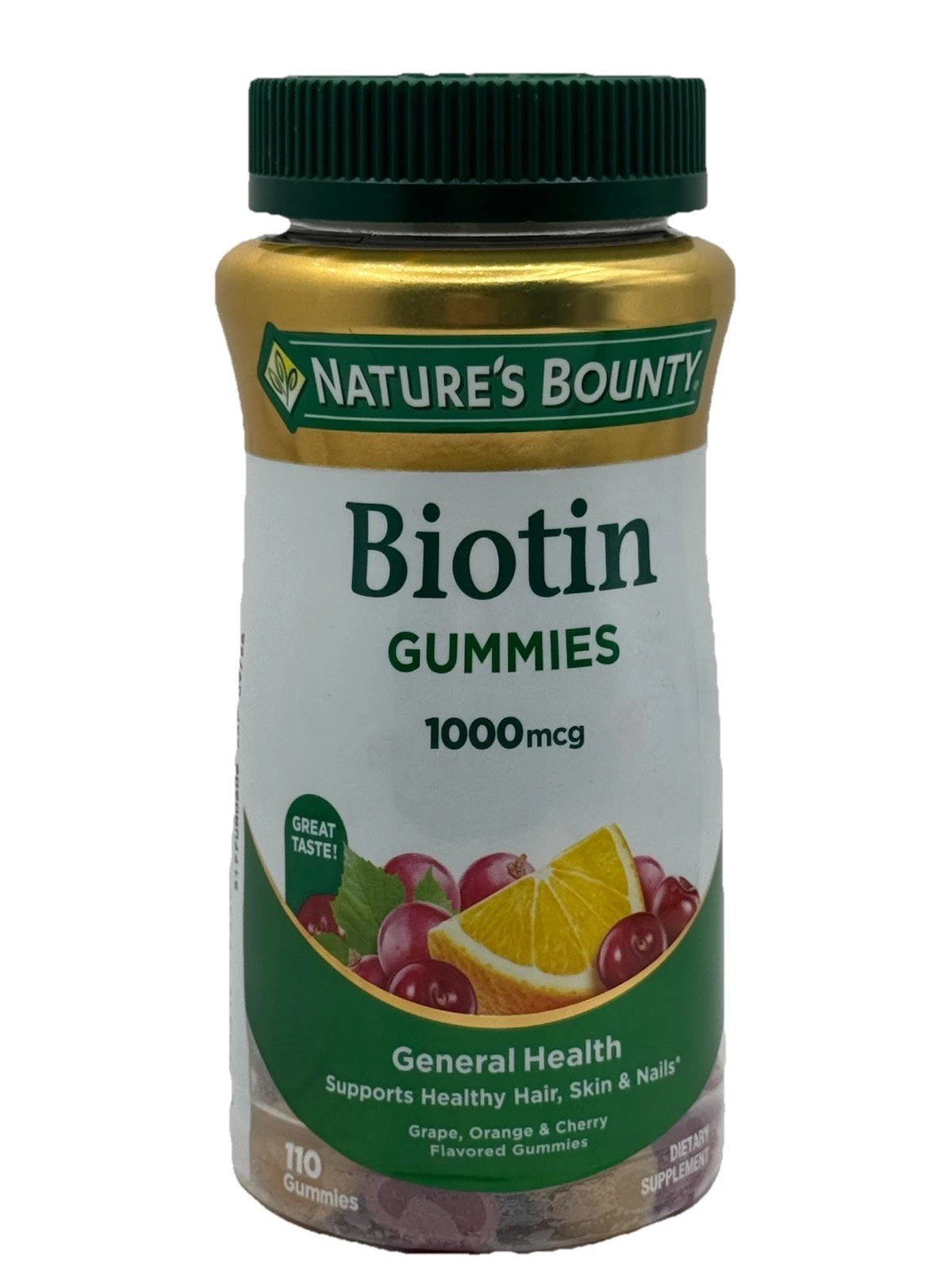 Nature's Bounty Biotin Gummies 1000 Mcg 110 Ct
