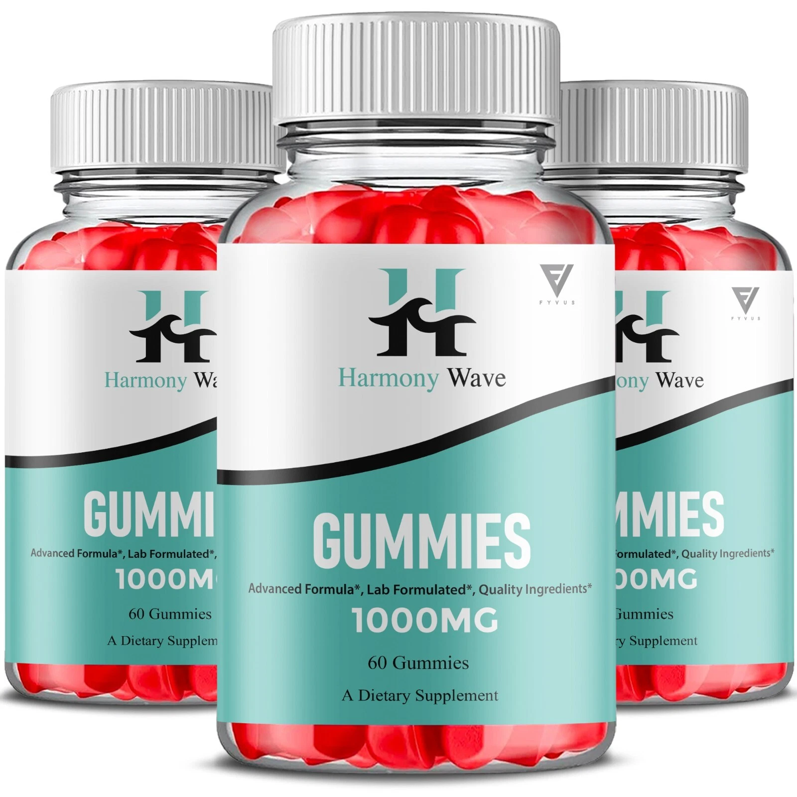(3 Pack) Harmony Wave Gummies, HarmonyWave Max Strength Supplement (180 Gummies)