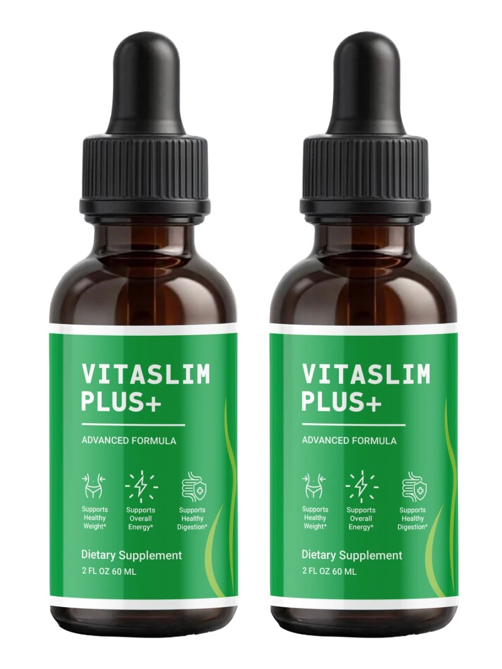 (2 pack) VitaSlim Plus Weight Loss Drops, Advanced Vita Slim Fat Burning Formula