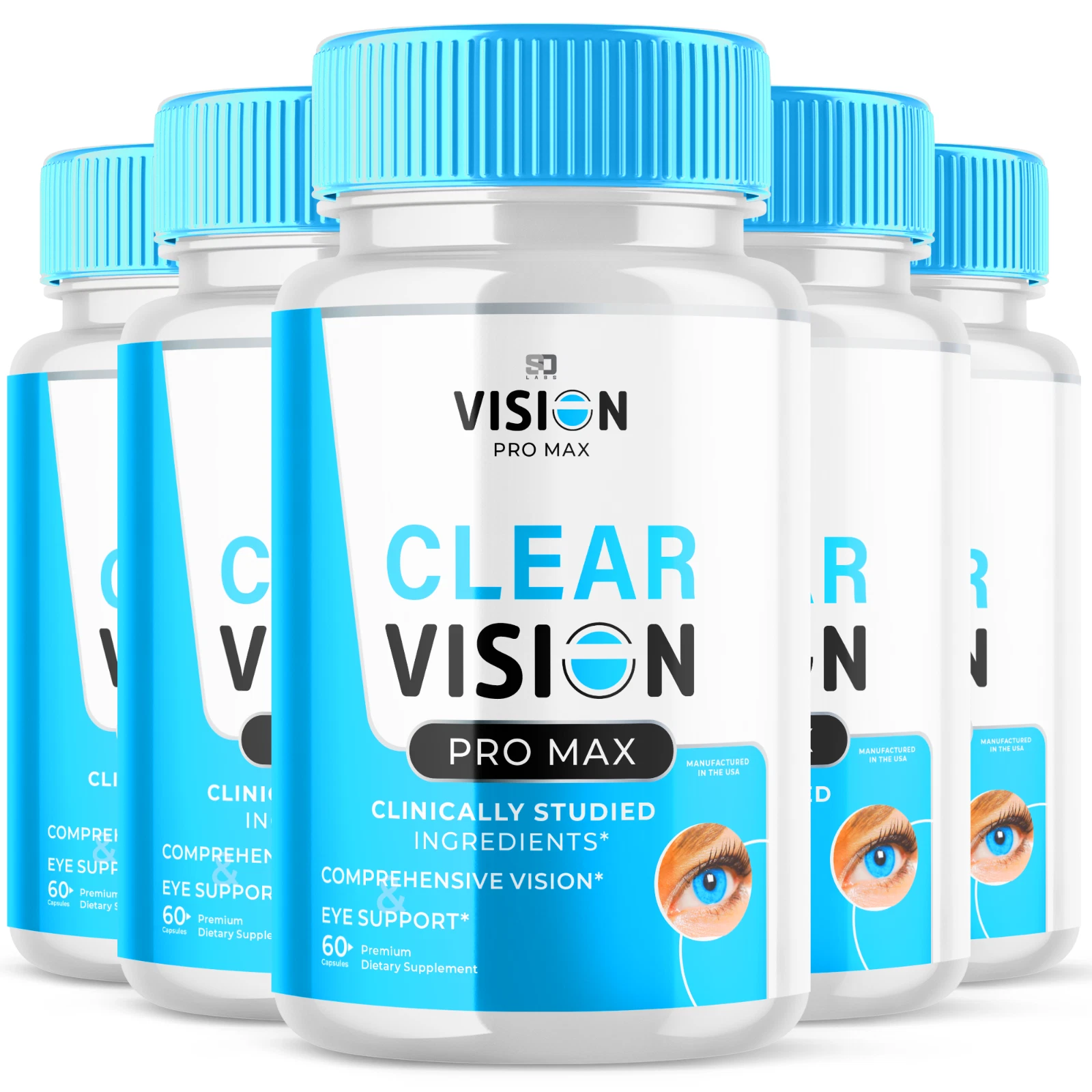 Clear Vision Pro Max Support Healthy Vision & Enhance Eye Function (5 Pack)