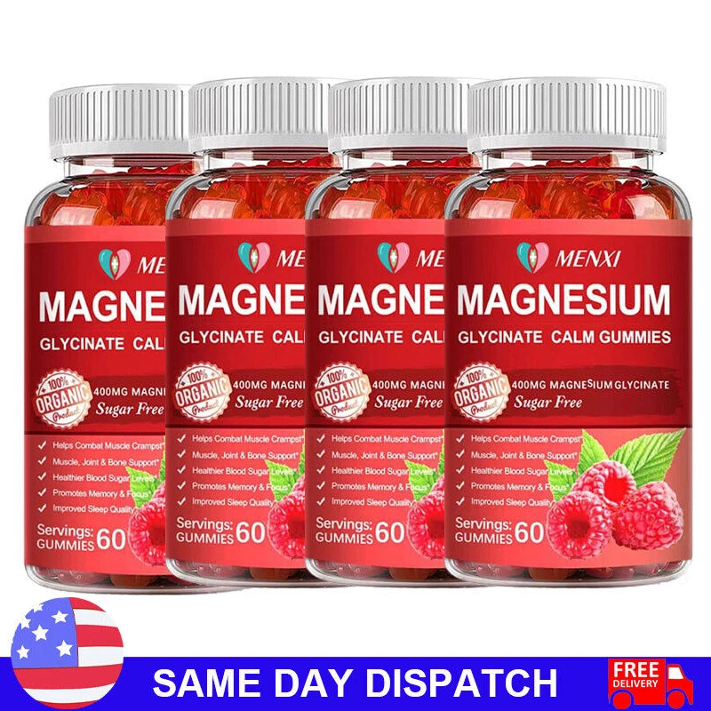 Advanced Magnesium Complex Supplement Magnesium Glycinate Gummies 600MG Non-GMO