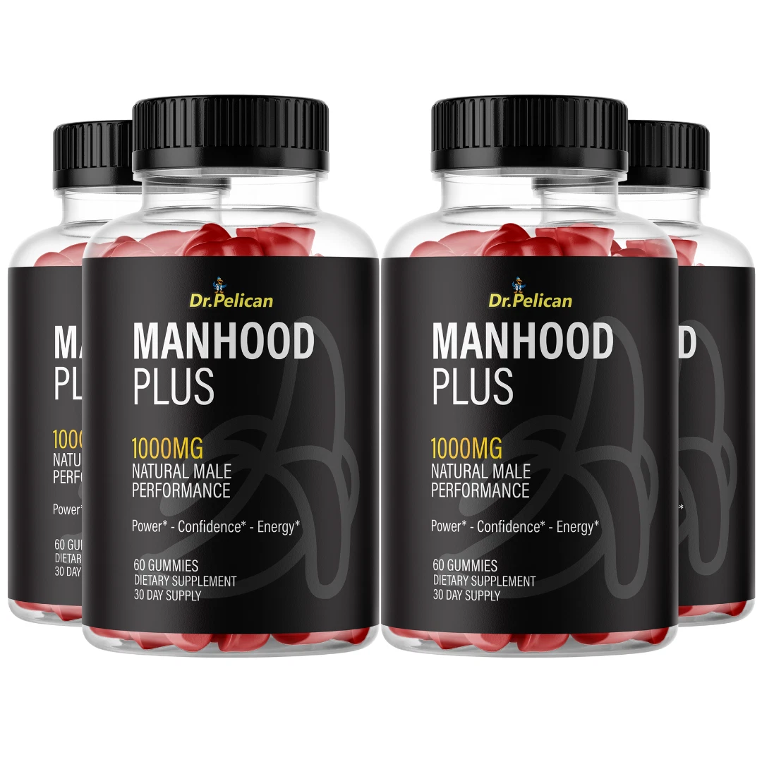 Manhood Plus- Keto & Weight Support- 4 Bottles- 240 Gummies