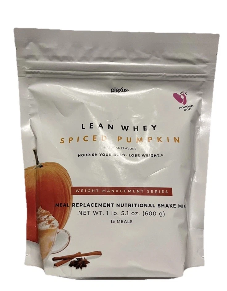 1 Bag Of Plexus Lean Whey Protein Powder Shakes Pumpkin Spice Exp. 08/26