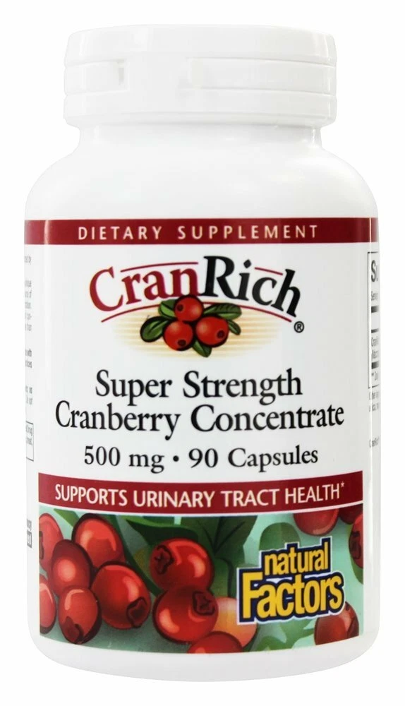Natural Factors CranRich Super Strength Cranberry Concentrate 500mg,90 Caps