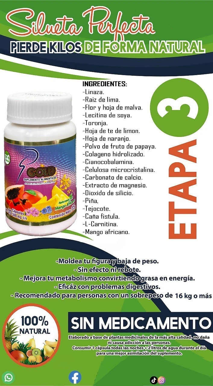 Silueta perfecta Gold version capsules version gold sp gold silueta perfecta