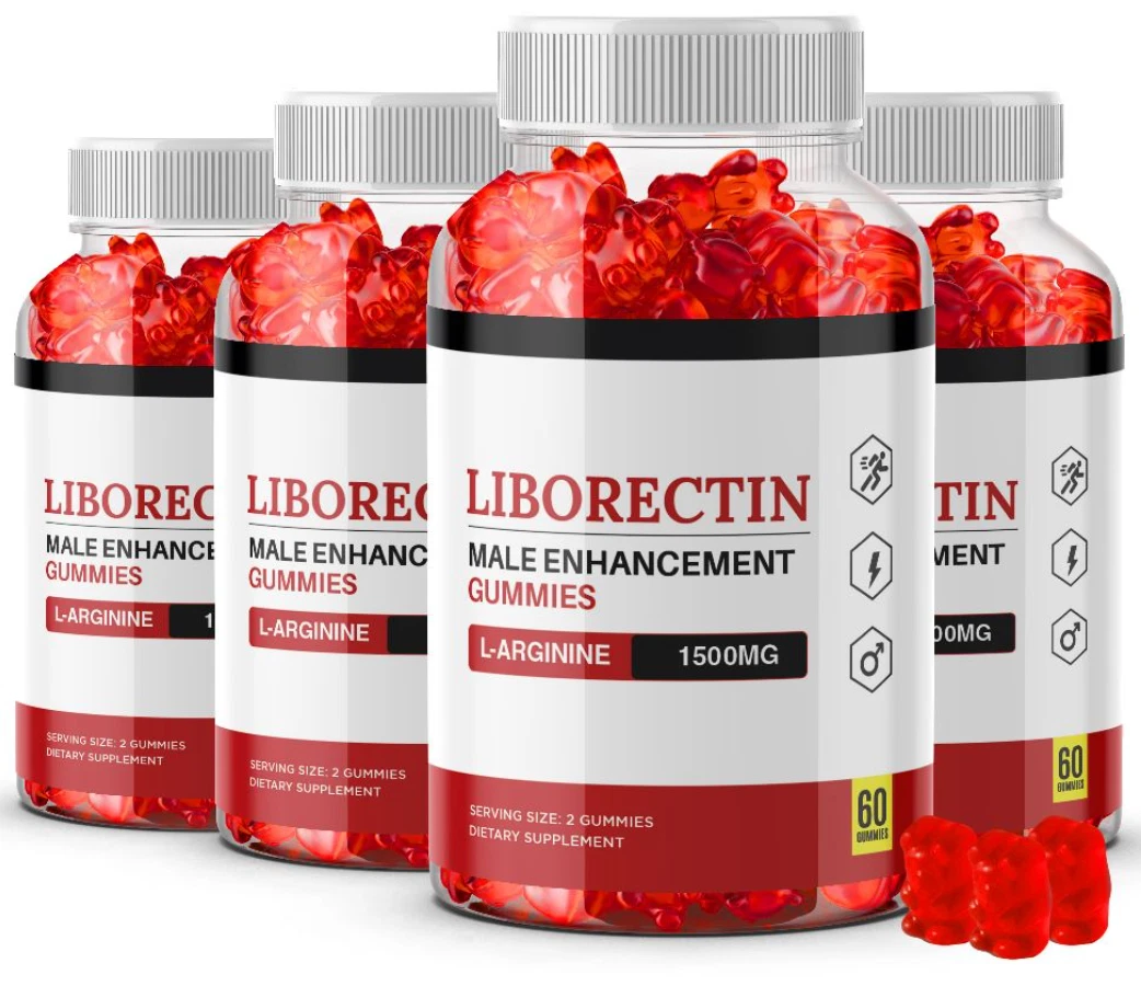 4-Pack Liborectin Male Gummies - Libo Rectin Male Support Gummies - 240 Gummies