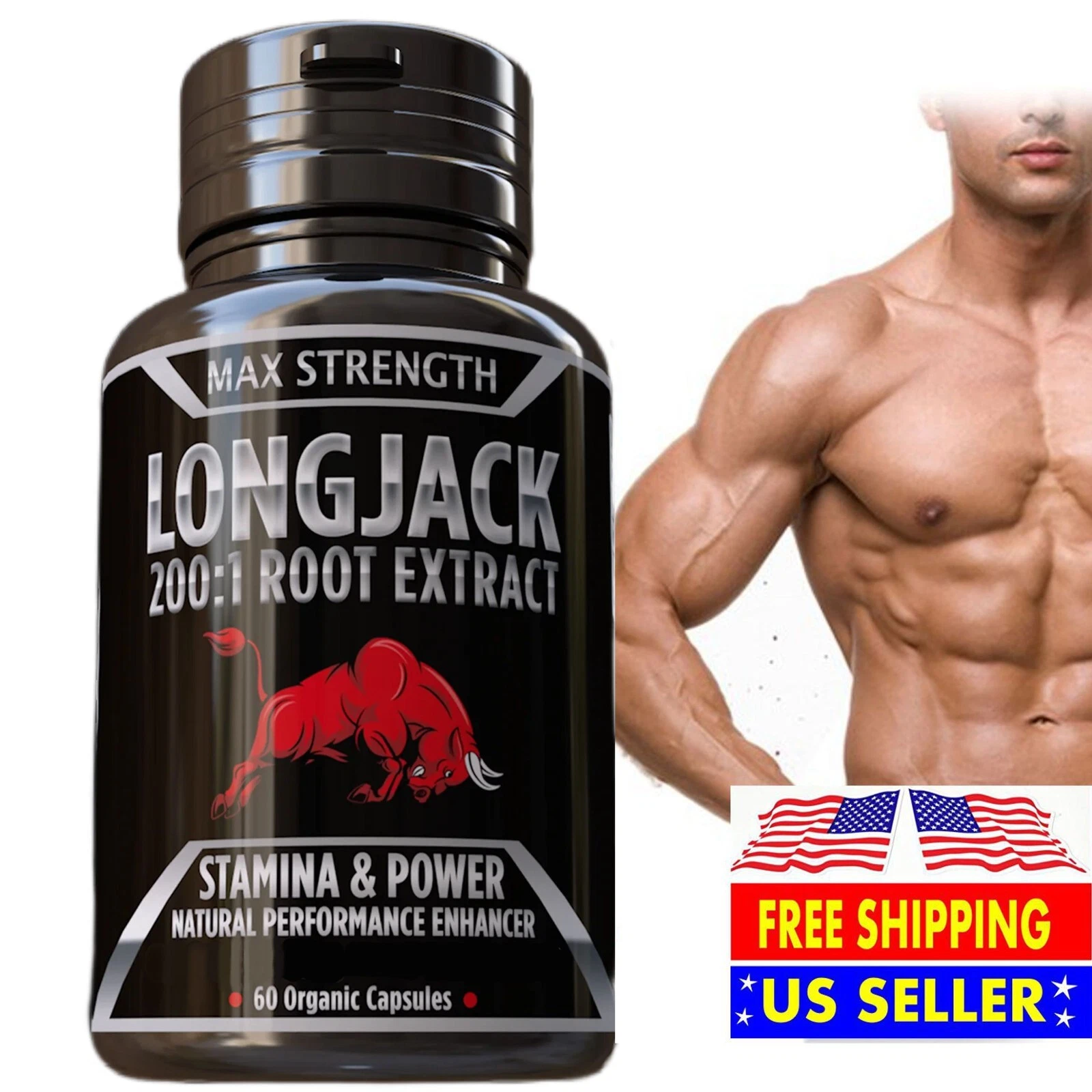 Tongkat Al1 LONGJACK PASAK BUMI GRADE A ROOT EXTRACT SUPPLEMENT 200:1 60 caps