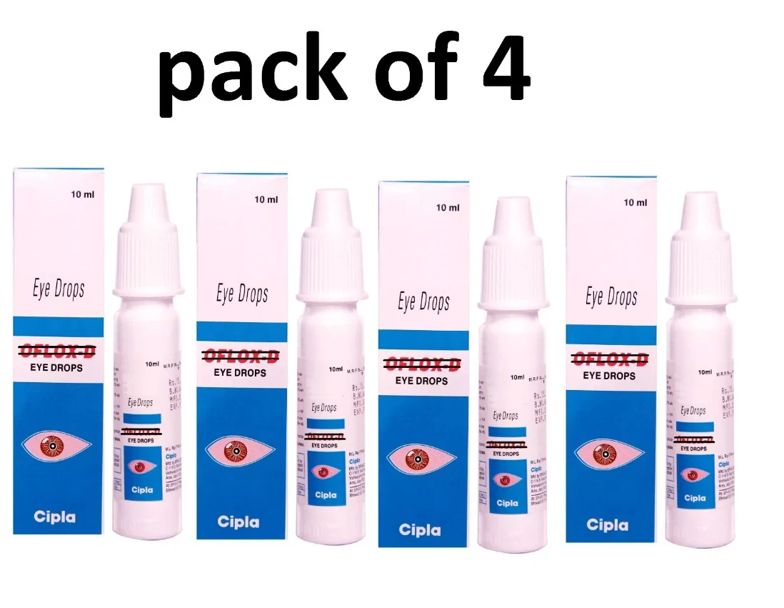 D eye drops ( PACK OF 4 ) used to treat bacterial eye infections