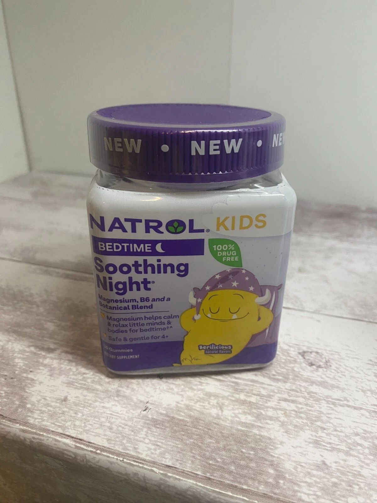Natrol Kids Bedtime Soothing Night Safe & Gentle for 4+ - 30 Gummies - EXP 06/26