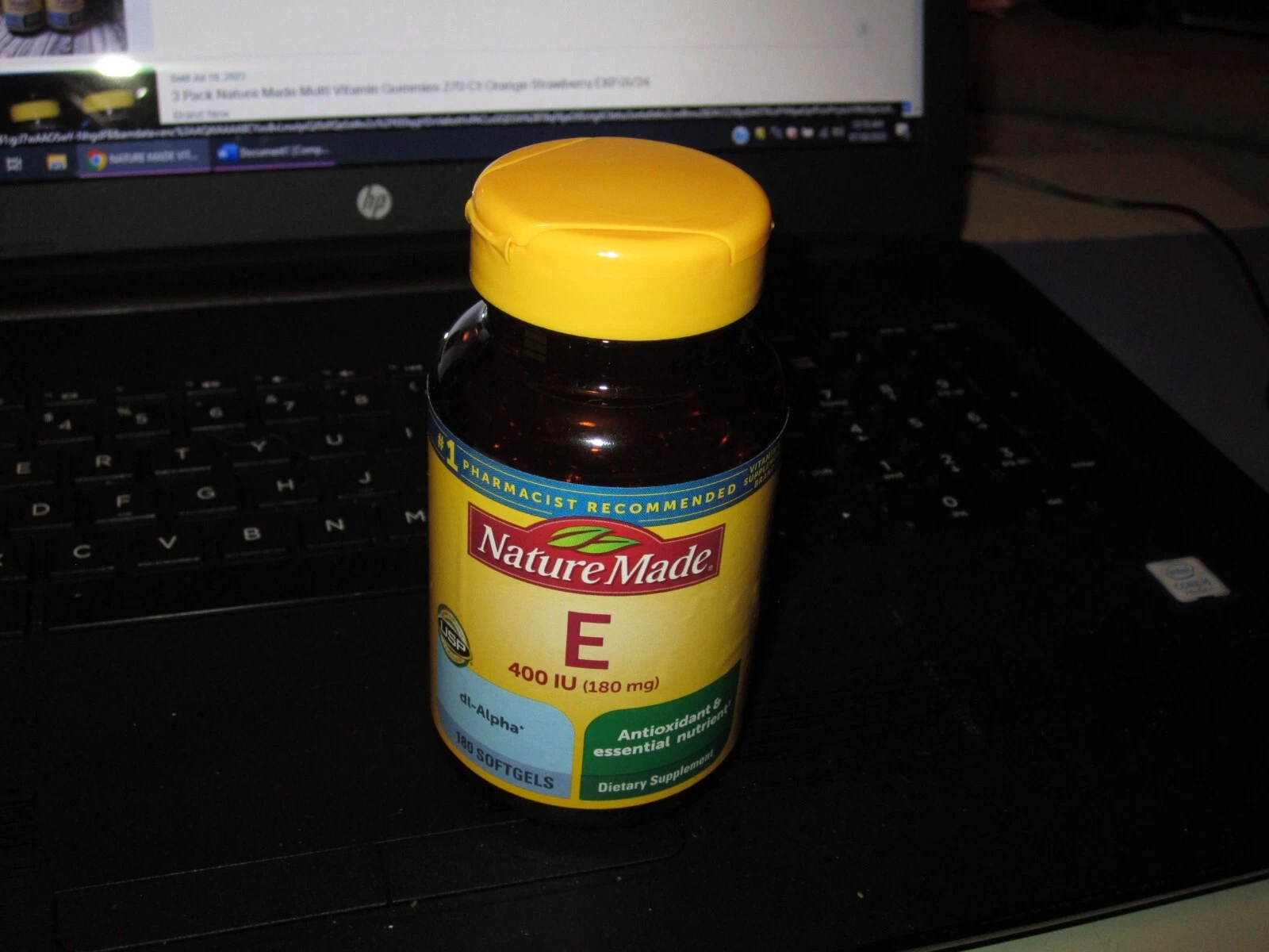 NATURE MADE VITAMIN E 180 MG (400 IU) DL-ALPHA - 180 SOFTGELS - 02/2026