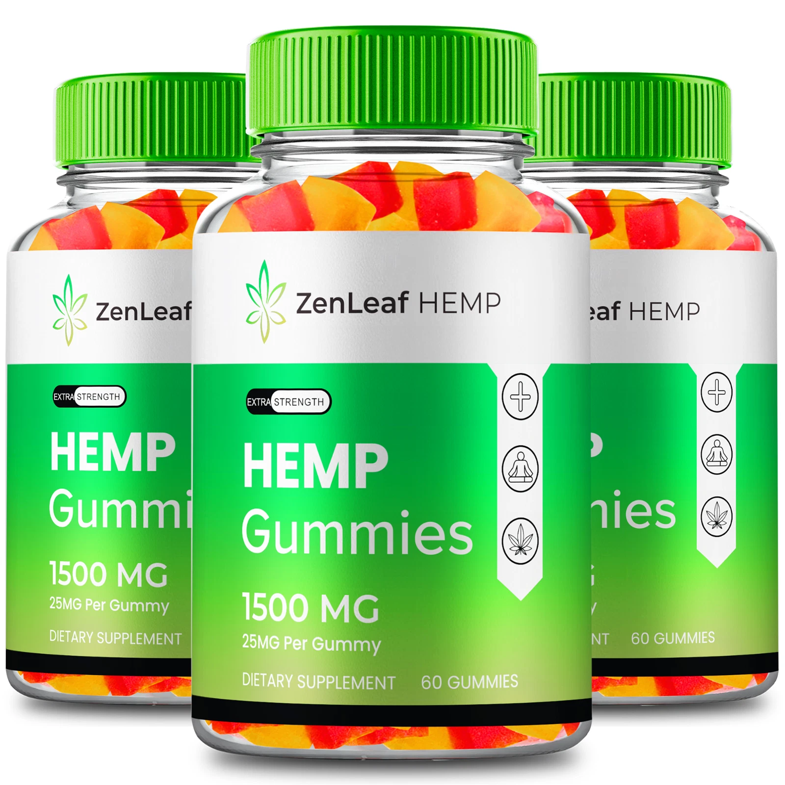 (3 Pack) Zenleaf Gummies, Zenleaf Health and Wellness Support (180 Gummies)