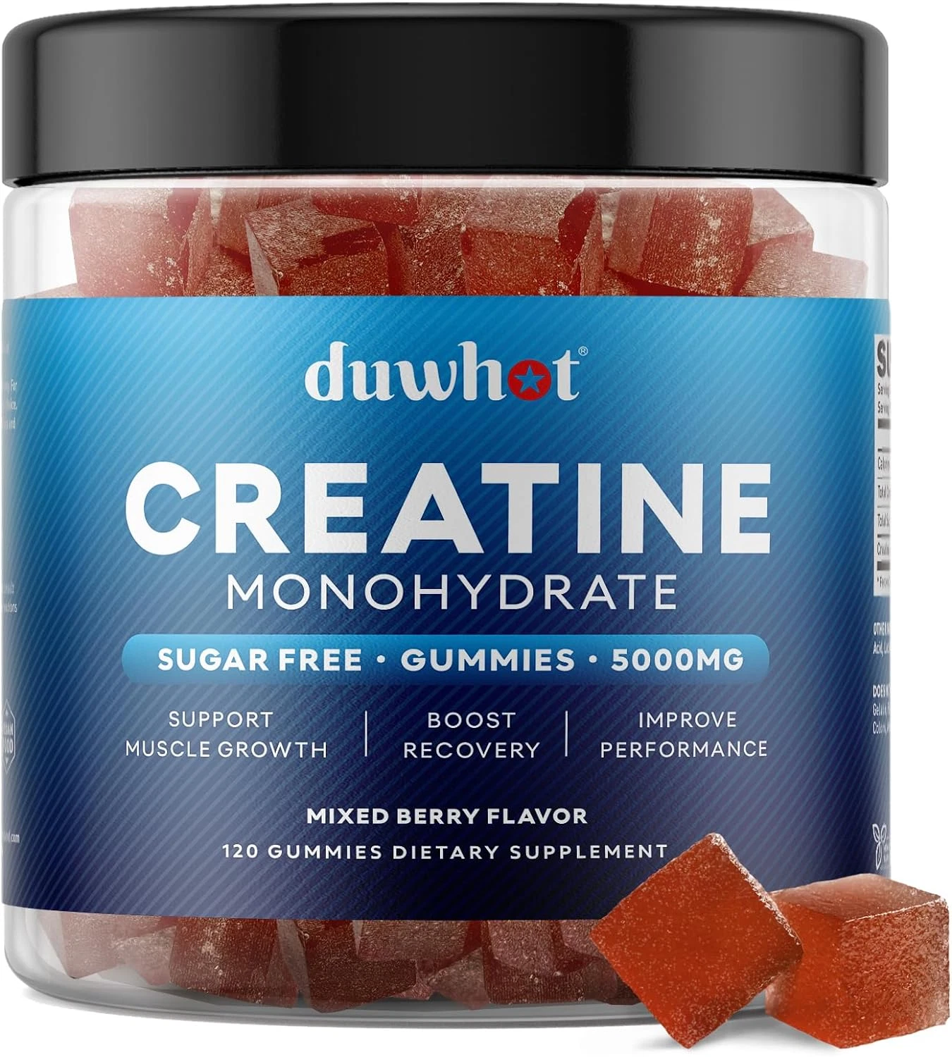 Creatine Monohydrate Gummies for Men, Creatine Monohydrate 5G Chewables for M...