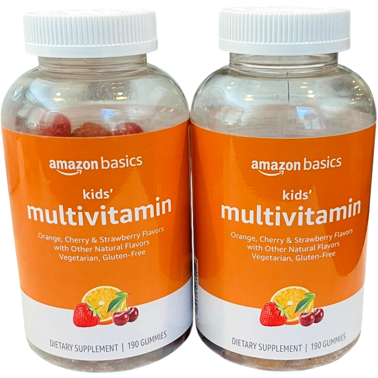 Amazon Basics Kids' Multivitamin Gummies 190 Count Each - EX 08/25 - LOT of 2